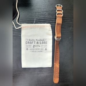 Craft and Lore Handmade Leather NATO Watch Strap
